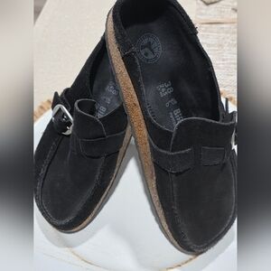 Birkenstock Buckley Suede Leather Slip Ons